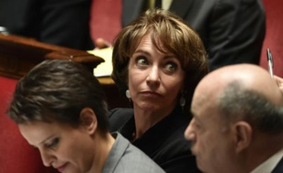 La ministre de la Santé et des Affaires sociales Marisol Touraine lors des questions au gouvernement le 29 mars 2016 à l'Assemblée nationale à Paris