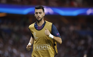 Javier Pastore à l'échauffement le 13 septembre 2016.