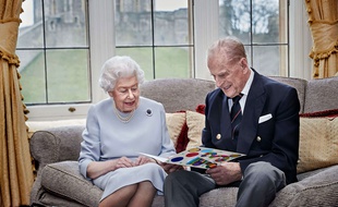 La reine Elizabeth II et le Prince Philip, le 17 novembre 2020.