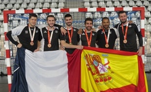 Les six «médaillés» du HBC Nantes.