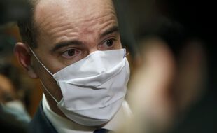 Jean Castex à l'hôpital d'Argenteuil face à la "montée des eaux" du Covid-19 (Archives)