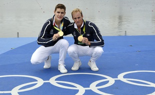 Pierre Houin et Jérémie Azou ont remporté l'or olympique le 12 août 2016.