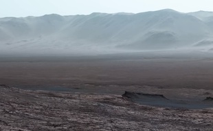 Une vue de la Planète rouge prise par le robot Curiosity.