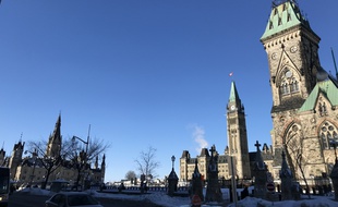 Parlement canadien, à Ottawa, illustration.