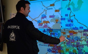 Illustration d'une opération d'Interpol.