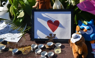 Hommage aux victimes de l'attentat de la Promenade des Anglais Nice qui a fait 84 morts.
Tribute to the victims of the bombing of the Promenade des Anglais which made 84 died in Nice//URMAN_URMAN061/Credit:LIONEL URMAN/SIPA/1607201332