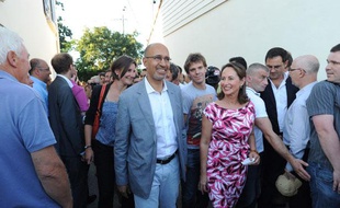 Harlem Désir et Ségolène Royal à La Rochelle le 22 août 2013.