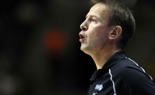 Vincent Collet, l'entraîneur de l'équipe de France, le 30 août 2011, à Siaulai.