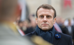 Emmanuel Macron à Dormans (Marne), le 14 novembre 2019.