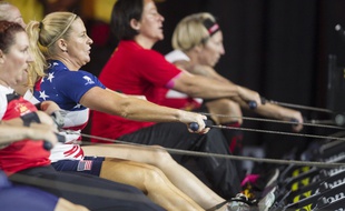 Un championnat d'aviron en salle, en 2017 à Toronto (photo d'illustration).