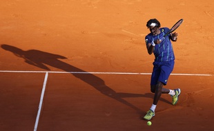 Gaël Monfils à Monte-Carlo le 13 avril 2016.