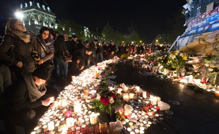 La Place de la République à Paris, le 15 novembre 2015.
