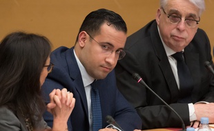 Alexandre Benalla devant la commission d'enquête sénatoriale le 21 janvier 2019.