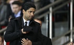 Nasser Al-Khelaïfi, le président du PSG, en janvier 2014, au Parc des Princes.