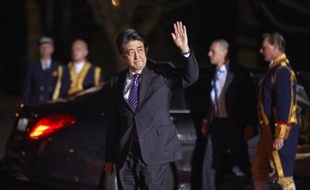 Le Premier ministre japonais Shinzo Abe au sommet sur la sécurité nucléaire à La Haye, le 24 mars 2014