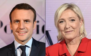 Emmanuel Macron et Marine Le Pen lors de leur campagne.