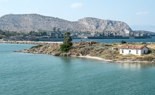 Le port militaire grec de Salamine (illustration).