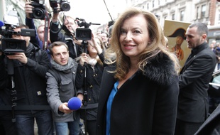 Valérie Trierweiler, en promotion à Londres pour la version anglaise de Merci pour ce moment, le 25 novembre 2014.