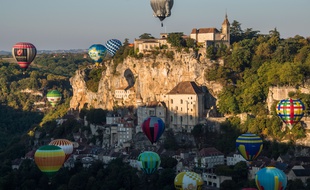 Rocamadour dans le Lot, l'un des principaux sites touristiques d'Occitanie.
