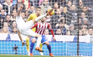 Karim Benzema face à Gijon
