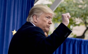 Le président Donald Trump à New York le 11 novembre 2019.