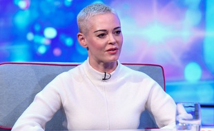 Rose McGowan sur le plateau de l'émission britannique «Peston» , en septembre 2018.