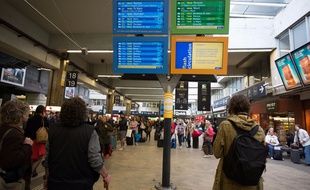La gare Montparnasse lors des incidents de l'été 2017.