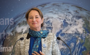 La ministre de l'Ecologie, Ségolène Royal, lors d'une conférence de presse le 3 avril 2015.