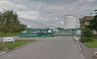 Entrée de l'usine Air Products à Saint-Quentin-Fallavier (Isère).