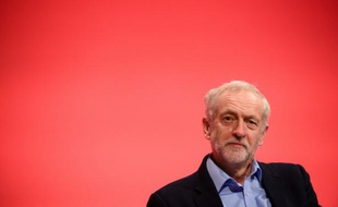 Le nouveau leader du Parti travailliste britannique Jeremy Corbyn, le 28 septembre 2015, lors du congrès de son parti à Brighton
