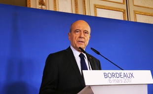 Alain Juppé, lors de son discours du 6 mars 2017 à Bordeaux