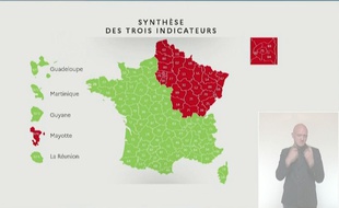 Voici la carte du déconfinement présentée le 7 mai 2020 par Olivier Véran.