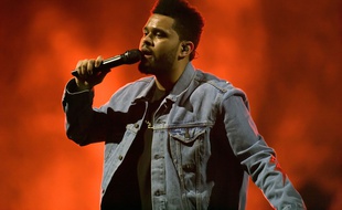 Le chanteur The Weeknd lors d'un concert à Glasgow