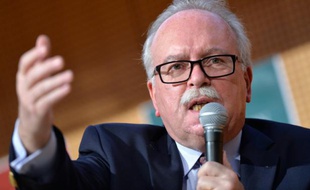 Le trésorier du FN, Wallerand de Saint-Just, le 13 février 2014 à Paris