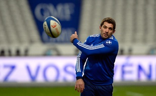 Florian Fritz lors d'un entraînement de l'équipe de France en novembre 2013.