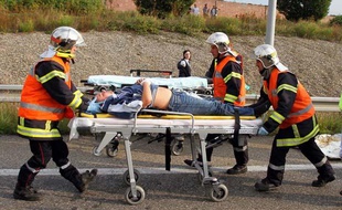 Photo illustation d'une intervention des pompiers.