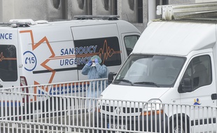 A Nantes, où une patiente qui pourrait être atteinte du coronavirus était attendue, le 28 février 2020.