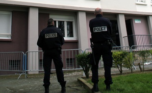 Illustration de policiers, ici à Rennes.