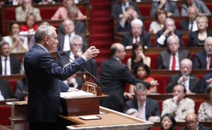 Jean-Marc Ayrault prononce son discours de politique générale le 3 juillet 2012 à L'Assemblée nationale