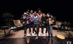 De gauche à droite: Fabbreezy, Jimmy Soul, Meech, Fabrice Mahicka, Swing, Anne Nguyen.