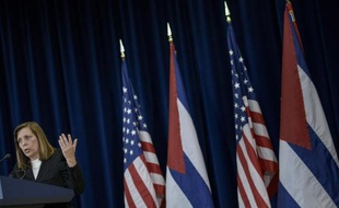 Josefina Vidal, chargée des Etats-Unis au ministère cubain des Affaires étrangères, à Washington le 27 février 2015