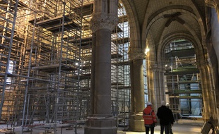 A l'intérieur de la basilique Saint-Donatien à Nantes