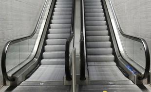 Un escalator. Illustration