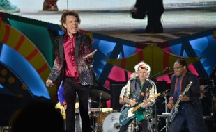 Le chanteur des Rolling Stones Mick Jagger sur scène lors du concert à La Havane, le 25 mars 2016