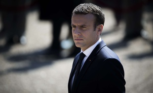 Emmanuel Macron, photographié le 18 juin 2017 au Mont Valérien.