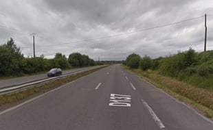 Plan de situation de la D137 à hauteur de la Mézière.
