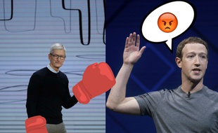 Tim Cook et Mark Zuckerberg / Montage