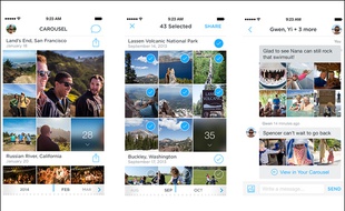 La fonctionnalité «Carousel» de Dropbox.