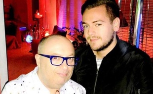 Jeremstar accompagné de Pascal Cardonna, alias «Babybel»