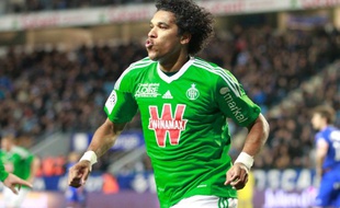 L'attaquant de Saint-Etienne Brandao, le 22 février 2014, à Bastia.